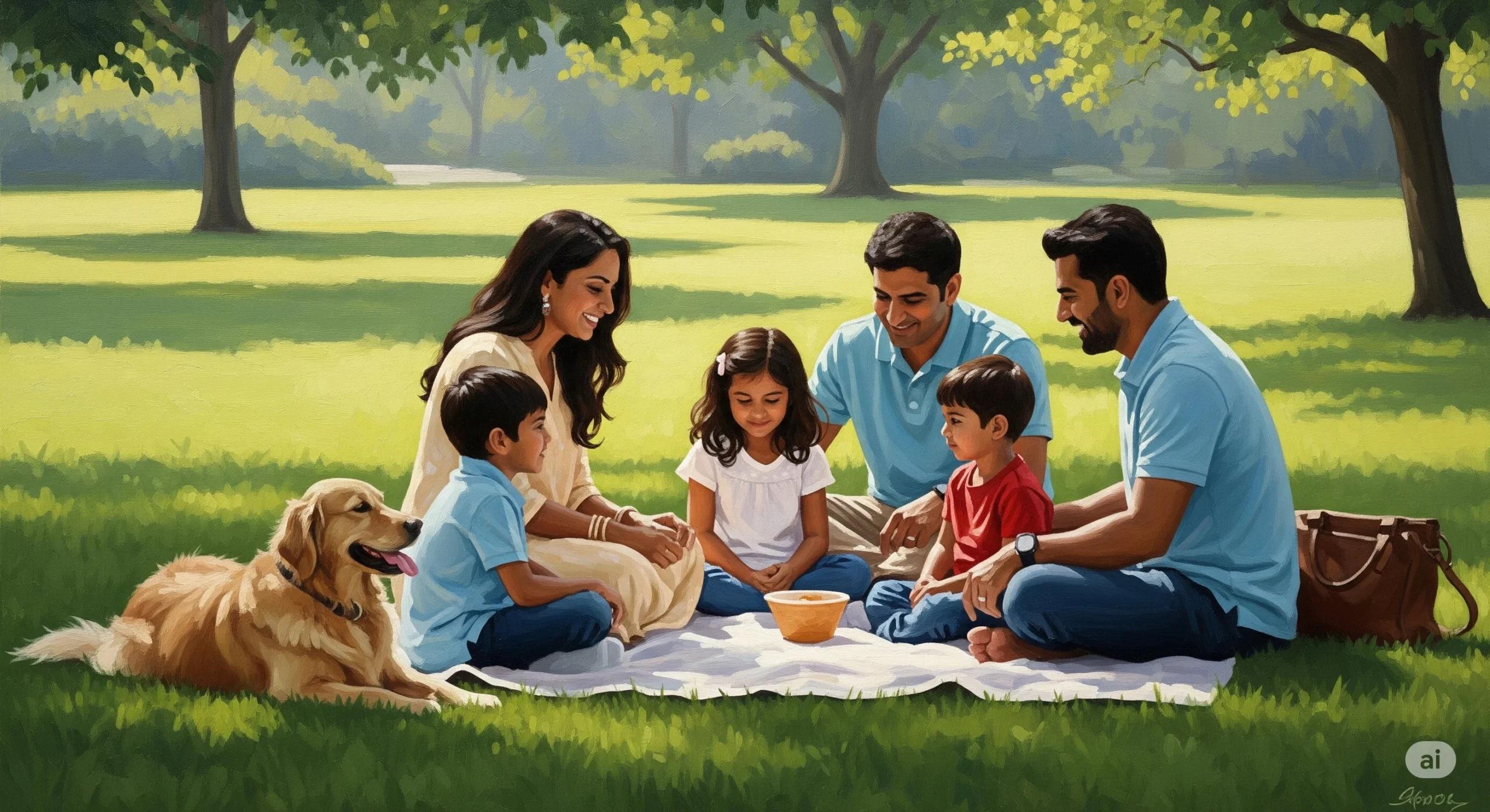 Family Togetherness Painting