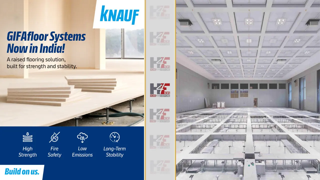 Knauf India Launches GIFAfloor: A Sustainable Gypsum-Based Flooring Solution for Modern Buildings