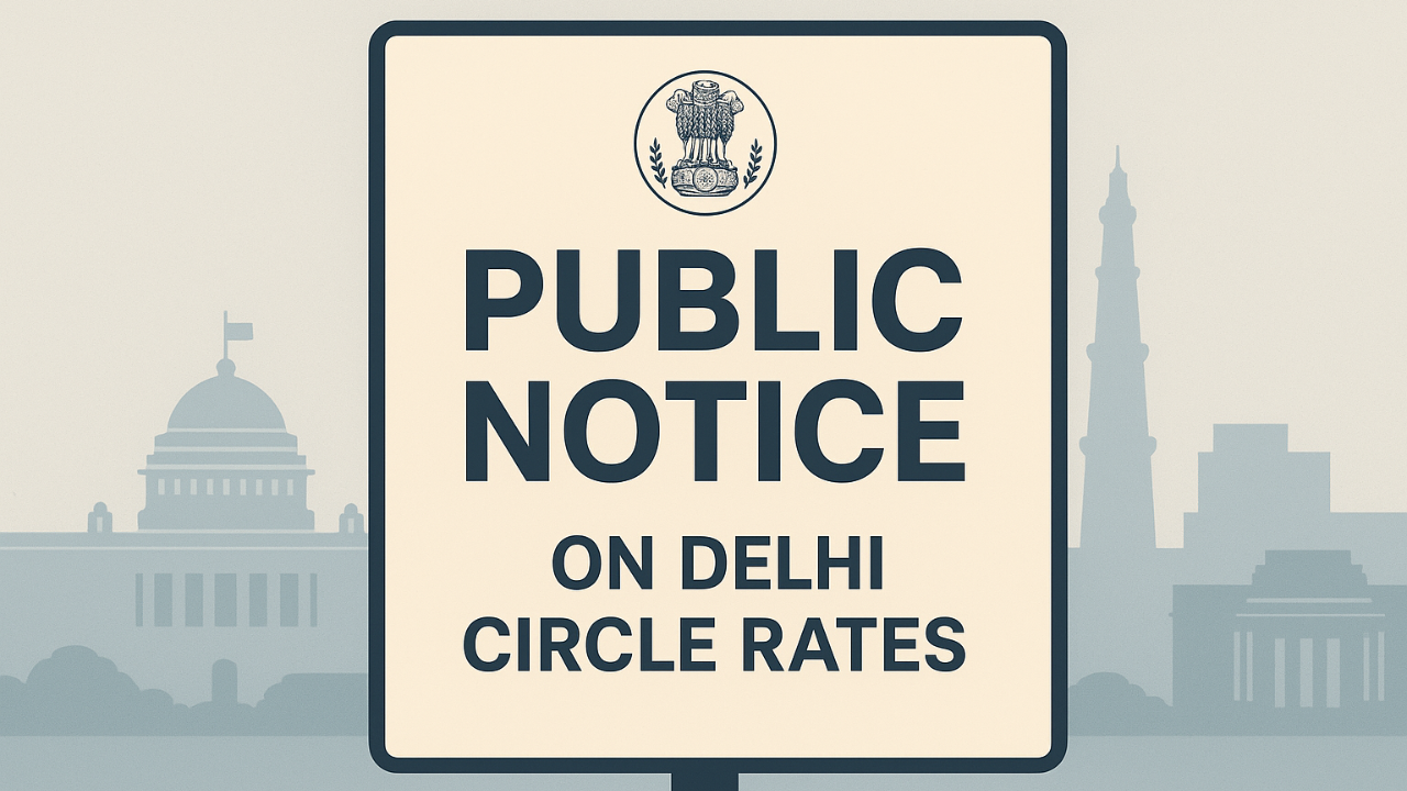 Delhi Government Invites Public Suggestions on Revision of Circle Rates