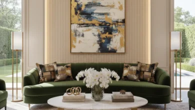Luxury home decor trends 2025 featuring modern interiors, premium materials, and elegant designs