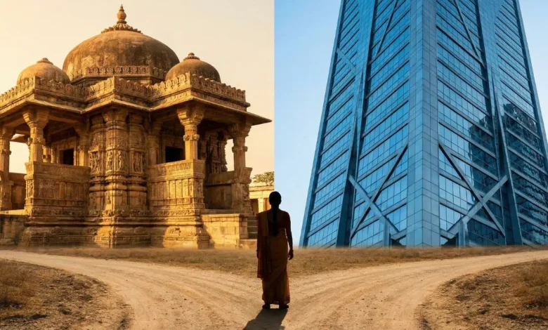 Indian architecture balancing tradition, modern design, and cultural identity