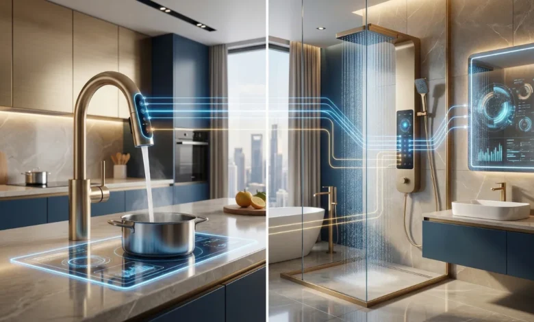 Modern kitchen and bathroom fittings showcasing Ruhe leading India’s digital transformation in home interiors