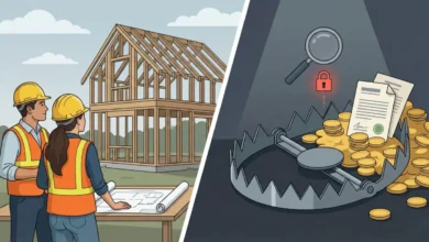 Hidden tax trap in under-construction homes showing buyers facing unexpected taxes and legal issues