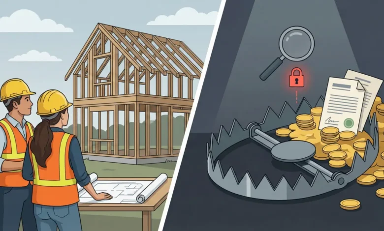 Hidden tax trap in under-construction homes showing buyers facing unexpected taxes and legal issues