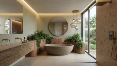 Bathroom design trends 2026 featuring smart, sustainable, and modern interiors