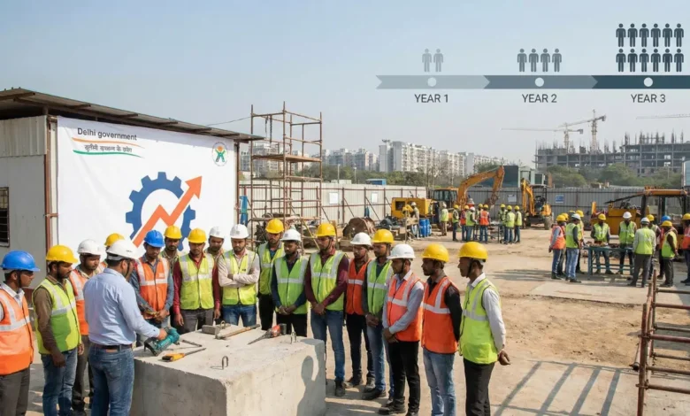 Delhi government to train 1.2 lakh construction workers over three years