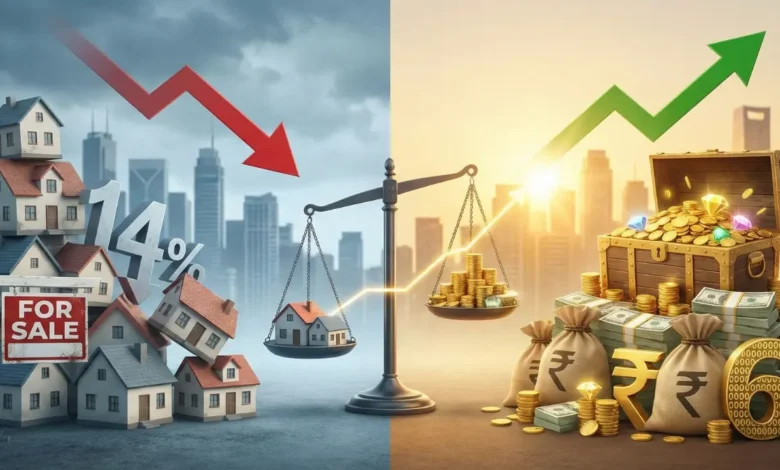 Housing sales fall 14% in top cities as transaction value crosses ₹6 lakh crore