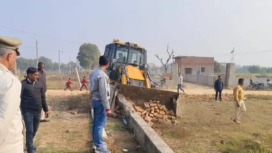 GNIDA Demolishes Illegal Construction in Village Bhanauta, Greater Noida & Reclaims ₹20 Cr Land