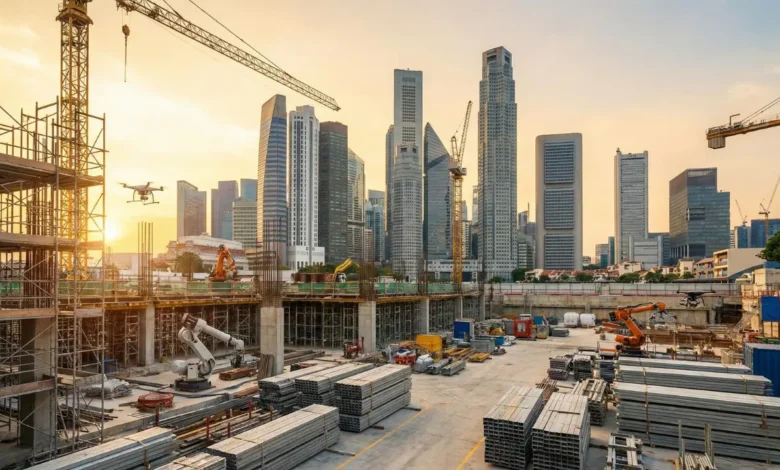 Singapore’s Construction Boom Accelerates as Mega Projects, Rising Costs and New Tech Reshape the Sector