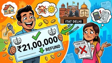 Property Seller Gets ₹21 Lakh TDS Relief from ITAT Delhi After Buyer’s Mistake
