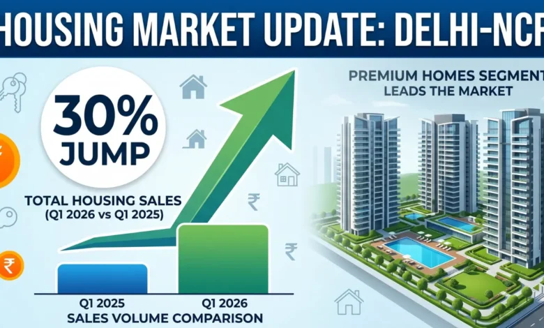 Delhi-NCR Housing Sales Jump 30% in Q1 2026, Premium Homes Lead Market Shift