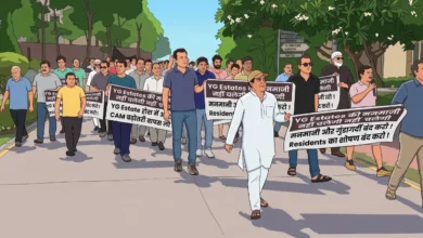 Supertech Czar Residents Protest Against Repeated Maintenance Charge Hike