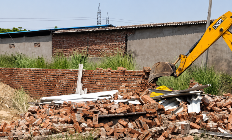 Ghaziabad Illegal Colonies Demolished by GDA in Loni and Nawada
