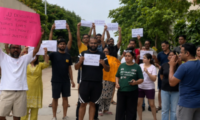Godrej Oasis Residents Protest Against CAM Charges Hike