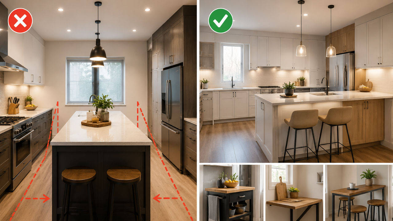 Installing an Island Without Measuring the Room