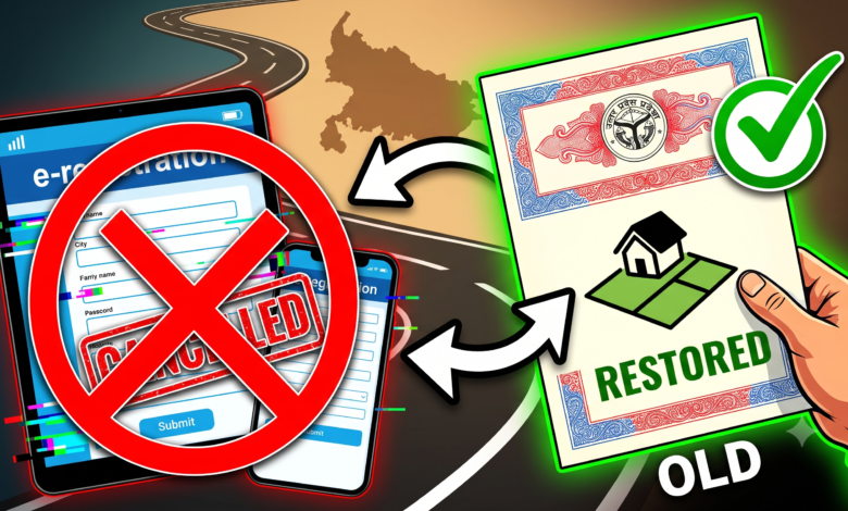UP E-Registration Order Cancelled, Old Property Registration Restored