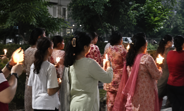 Supertech Eco Village-1 Residents Hold Candle March Against 40% Maintenance Fee Hike