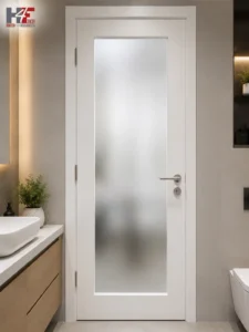 Frosted Glass Panel Door Bathroom Door Design for homes