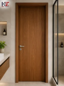 Teak Wood Flush Door – Bathroom Door Design