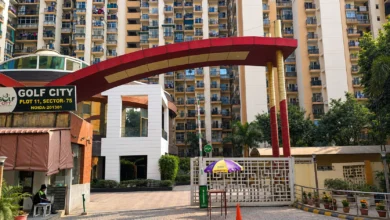 Golf City residential project in Noida, linked to an Allahabad High Court order imposing a ₹2.5 lakh fine on the builder over a 13-year delay.