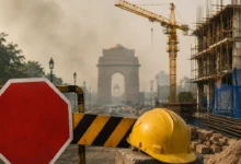 Delhi construction ban from December 10 to January 20, restricting construction and demolition activities during the winter pollution period.