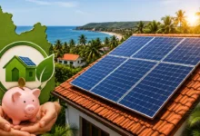 Rooftop solar panels on a home in Goa representing the Goa rooftop solar subsidy scheme offering up to 50% subsidy for solar installation.