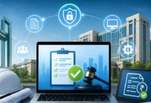 Noida Authority’s digital e-tender process through the Prahari Portal, showing online tender management, approvals and secure documentation.
