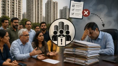 Noida High Rise Federation members raising concerns over apartment owners association complaint handling in high-rise residential societies.