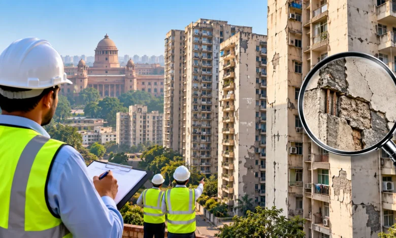 DDA orders a structural safety audit of older high-rise buildings in Delhi to assess building condition and identify potential safety risks.