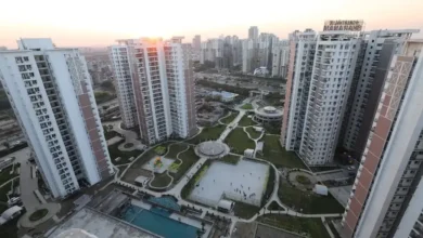 Great Value Sharanam Society in Noida amid a dispute involving residents and apartment owners association members.