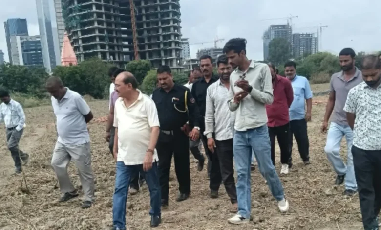 Noida Authority clears encroachment from land in Sector 140A, Noida, as part of an action against unauthorized occupation.