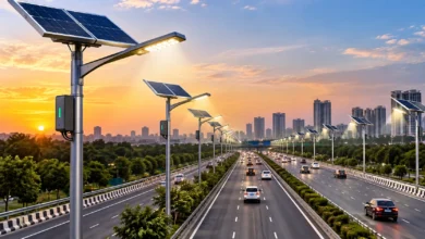 Noida-Greater Noida Expressway to get 1,200 solar streetlights with battery backup for improved road lighting and energy efficiency.