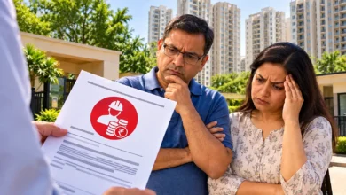 Noida Sector 105 residents face labour cess notices demanding payments for older homes, with disputes over construction cost assessment and previous payments.