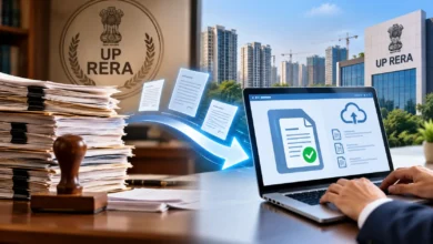 UP RERA shifts QPR professional certificate filing to a digital process for real estate projects in Uttar Pradesh.