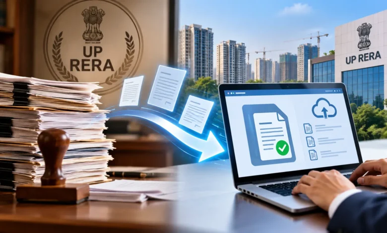 UP RERA shifts QPR professional certificate filing to a digital process for real estate projects in Uttar Pradesh.
