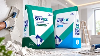 Walplast gypsum plaster product used for smooth interior wall and ceiling finishing in residential and commercial construction.